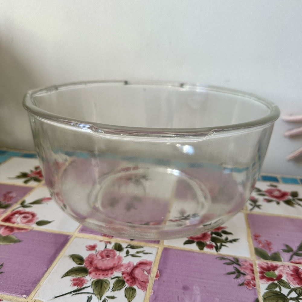 Vintage Glass Fire King Sunbeam Mixing Bowl